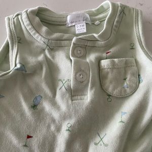 Golf themed outfit 0-3 months